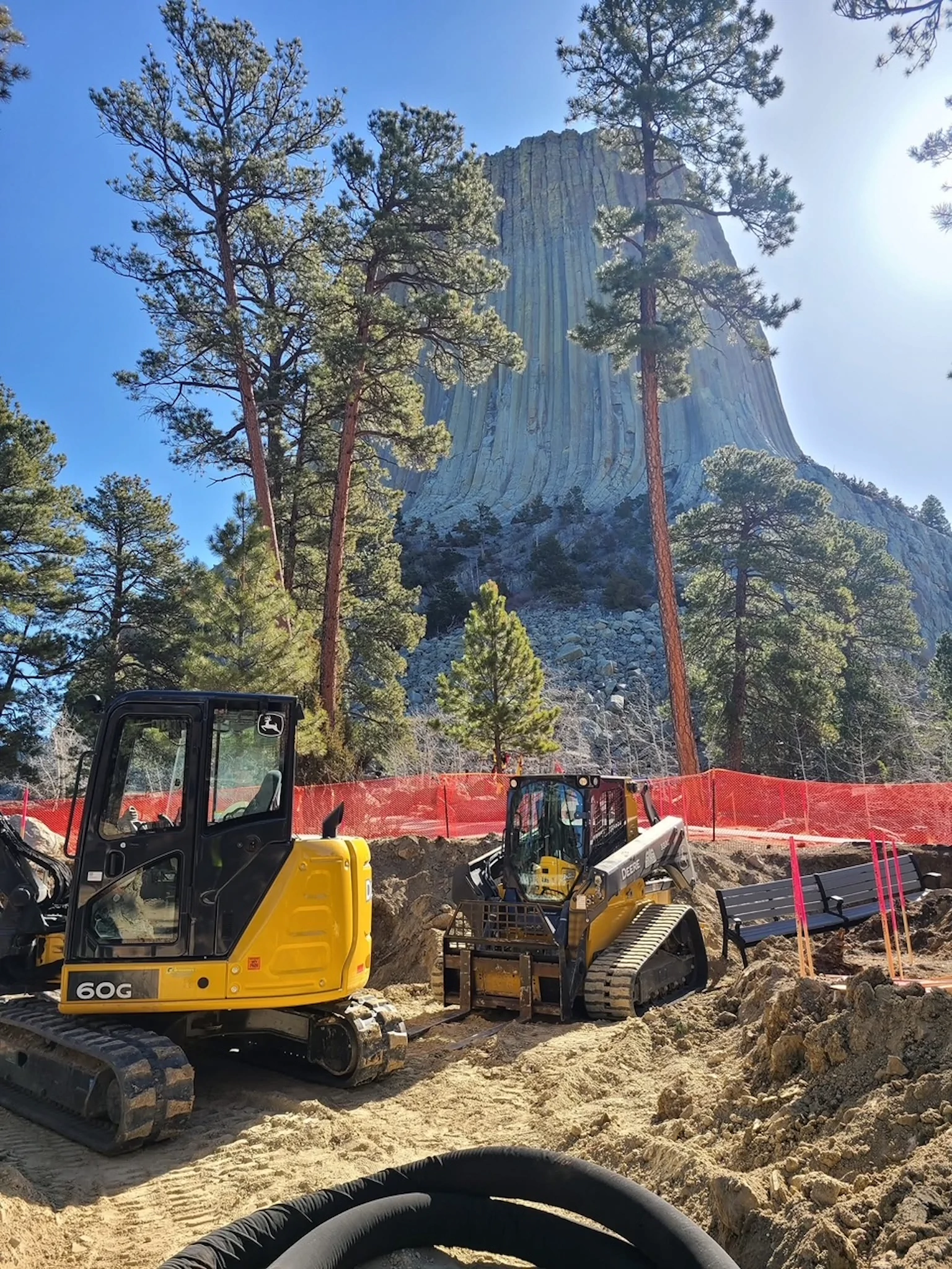 G&G Landscape equipment at Devils Tower National Monument