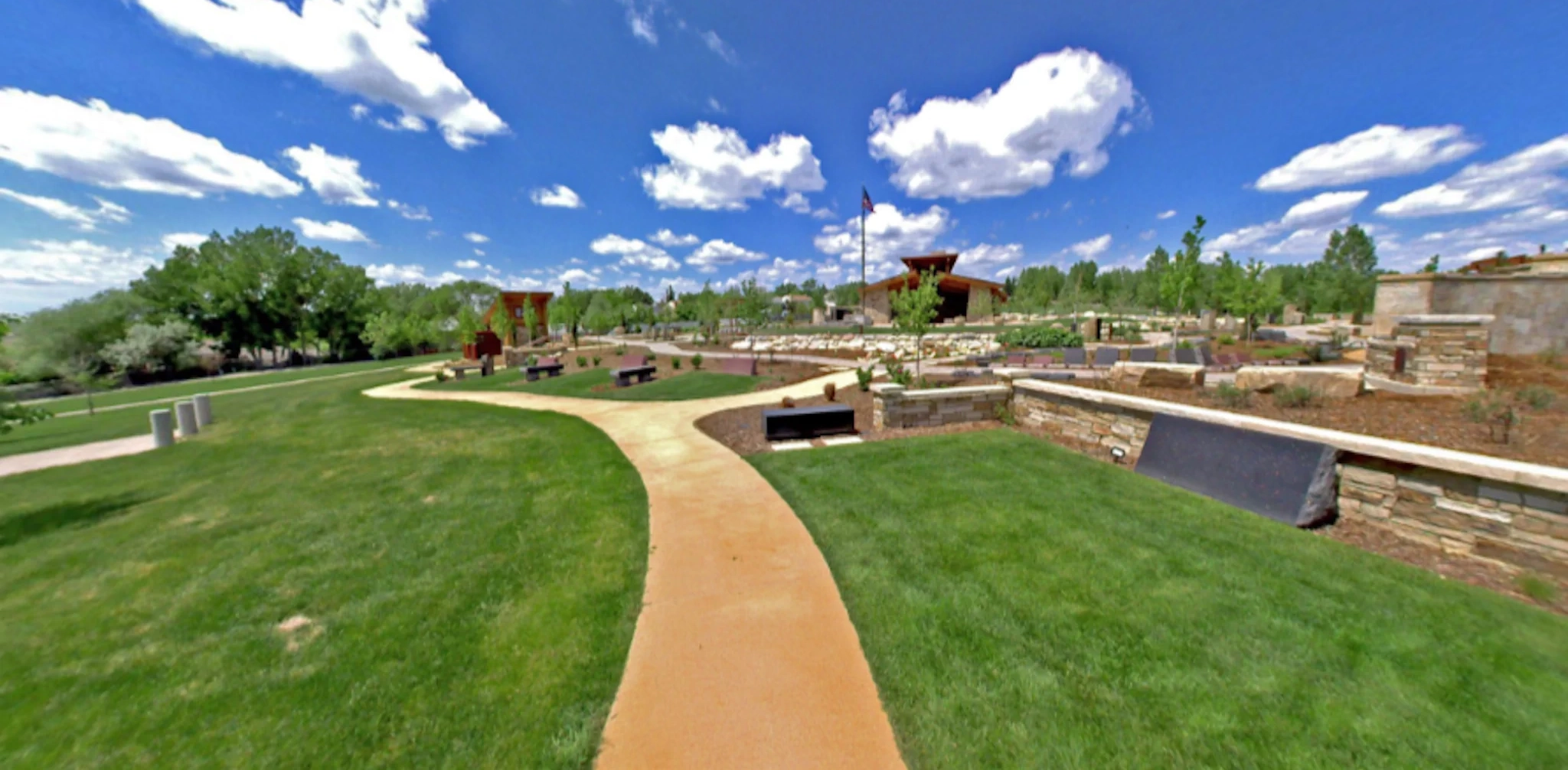 Mount Pisgah Cemetery Inspirational Gardens — walkways and green space